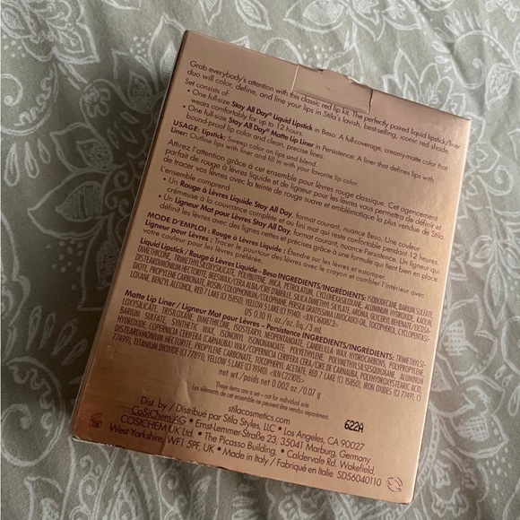 Stila Liquid Lipstick & Lip Liner Set - Red Compassion - Picture 2 of 3